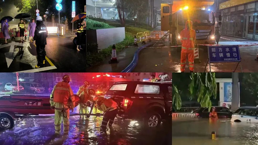 致敬暴雨中迎難而上的深圳人