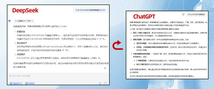 DeepSeek與ChatGPT搜索對比